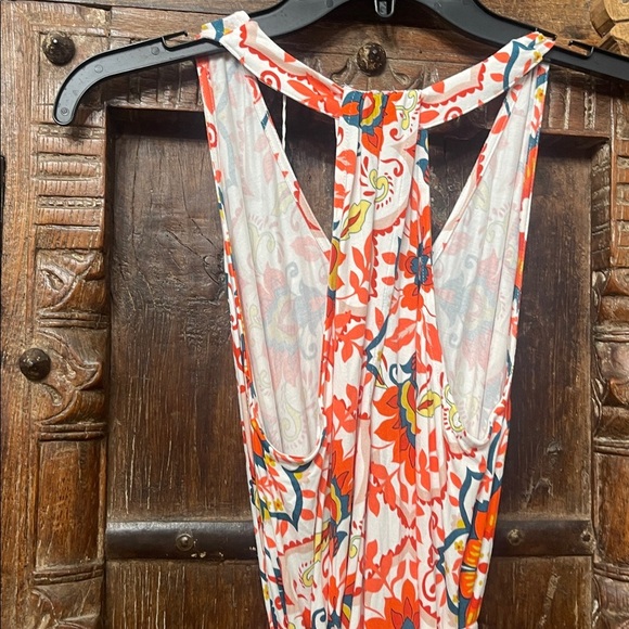 NWT Boden Multi Color Geometric Floral Halter Maxi Dress Size 6P - Picture 7 of 10